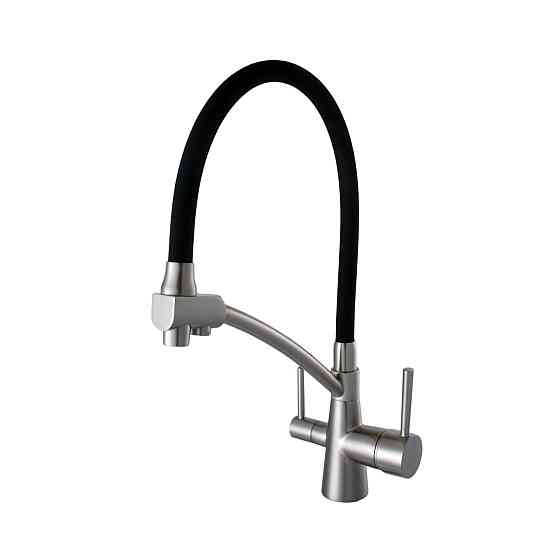 Смеситель для кухни под осмос Globus Lux LAZER GLLR-0700-8-STSTEEL (000021999) Киев