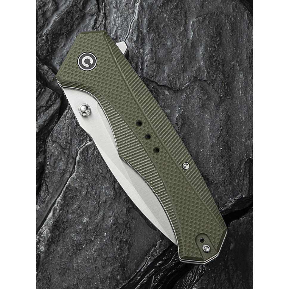 Ніж складаний туристичний Civivi Photonix, (9.4 см) 14C28N / G10 темно-зелений Київ - фото 13