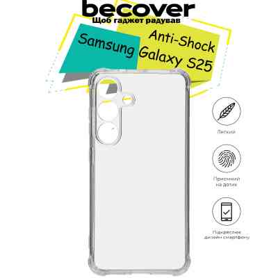 Чохол до мобільного телефона BeCover Anti-Shock Samsung Galaxy S25 SM-S931 Clear (713153) Вінниця