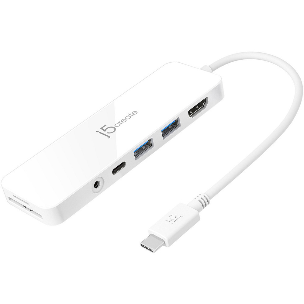 USB-хаб J5create USB-C 6-в-1 White (JCD373-N) ( 13803 ) Харків - фото 1