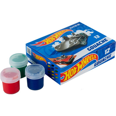 Гуашевые краски Kite Hot Wheels 12 цветов, 20 мл (HW23-063) Винница - изображение 3