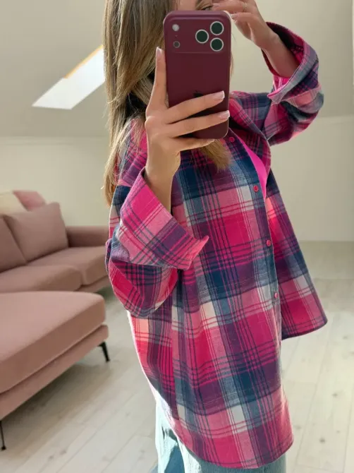 Свободная женская рубашка из мягкой фланели Одесса - изображение 1