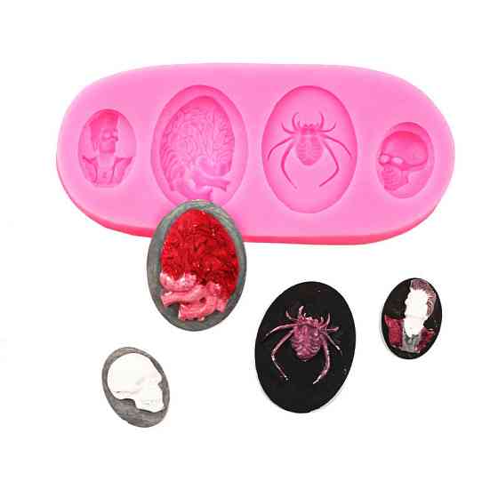 Молд силиконовый Хэллоуин 49 на 109 мм розовый Киев