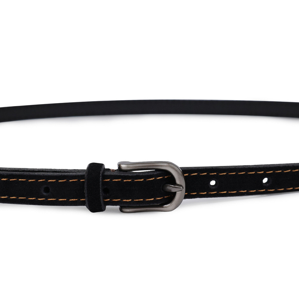 Стильний замшевий ремінь для жінок Vintage 20772 Чорний Київ - фото 6