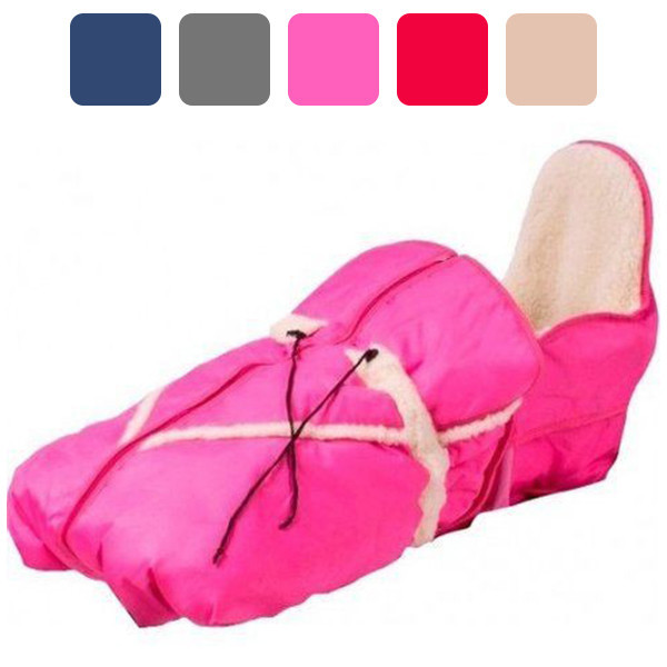 Конверт на овчине для санок Adbor Piccolino Розовый Киев - изображение 1