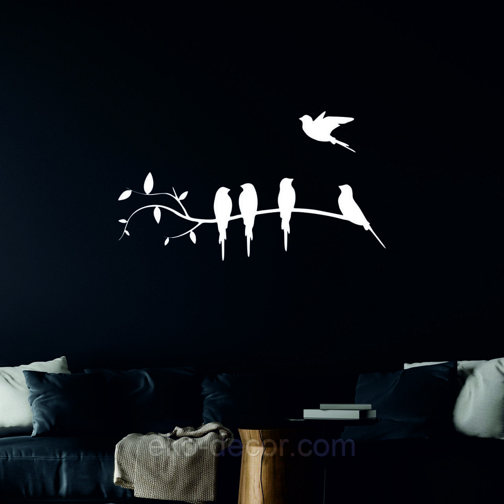 Декоративное настенное Панно «Птички на ветке», Декор на стену 50*16 см, Белый Киев - изображение 8