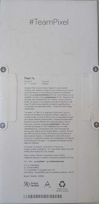 Телефон | Смартфон Google Pixel 7a 128GB Charcoal Unlocked. Киев - изображение 2