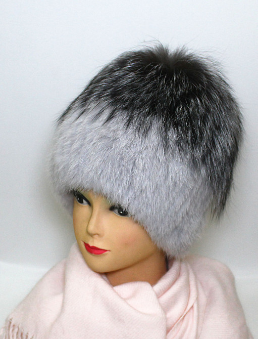 Шапка хутряна жіноча Ніка Світло-сірий Харків - фото 2