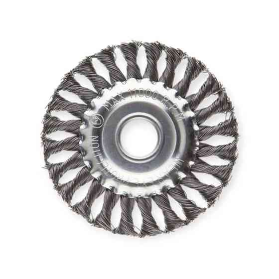 Щітка дискова "болгарка" d22,2 пучки витого дроту 125мм Мукачево