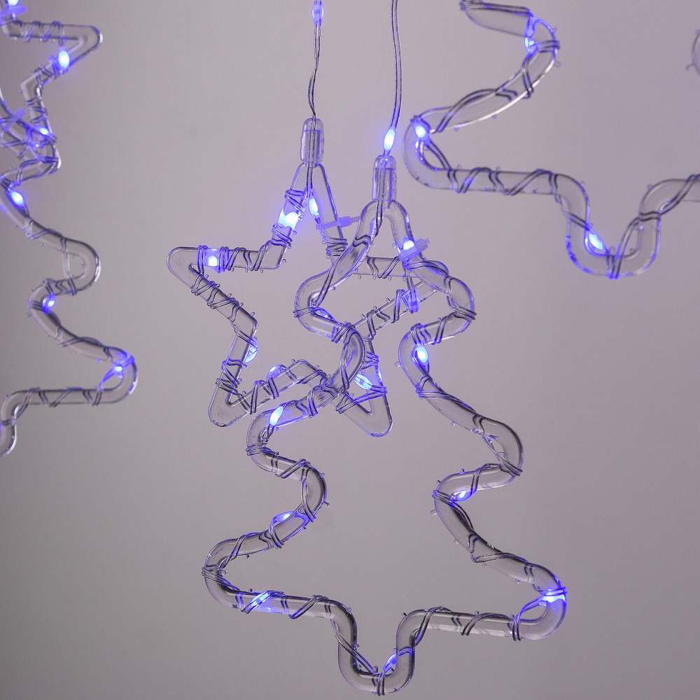 Гірлянда-штора LED "Зірка та Ялинка" 120 LED, 3х0,9 м Київ - фото 8