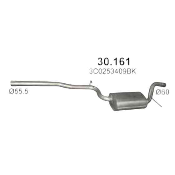 Резонатор Пасат 1.6D-2.0D POLMOSTROW Фольцваген Мукачево