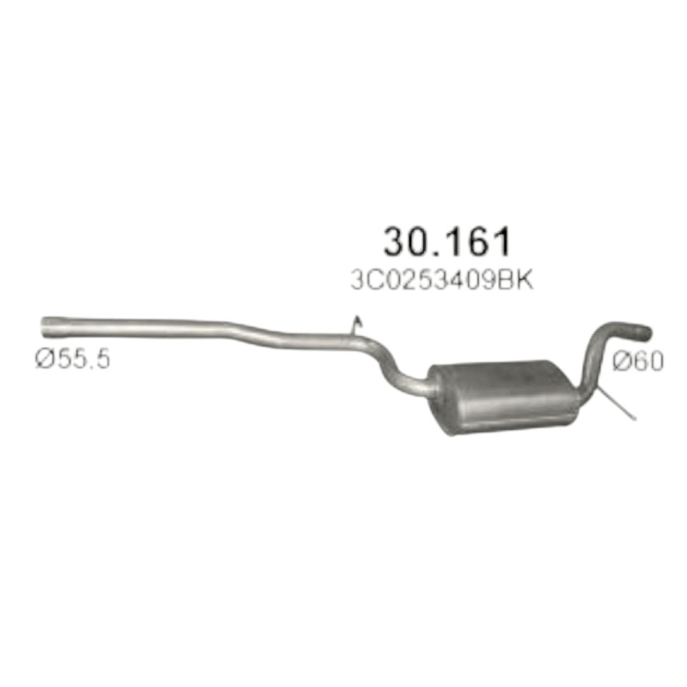 Резонатор Пасат 1.6D-2.0D POLMOSTROW Фольцваген Мукачево - изображение 1