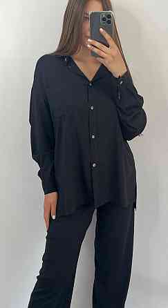 Костюм жіночий літній льон Чорний 42/44 Харків