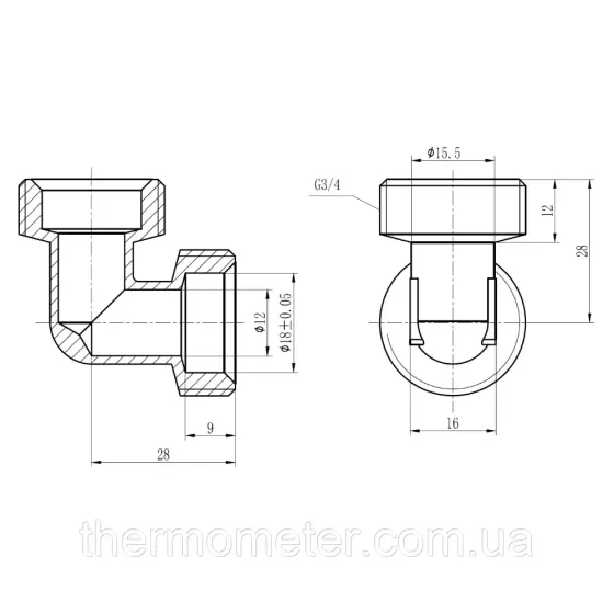 Уголок обжимной Thermo Alliance Forte 20 SF173W2020 Киев