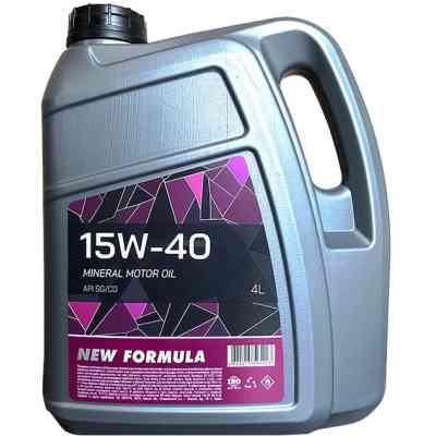 Моторное масло NEW FORMULA 15w-40 (SG/CD) кан. 4л ПЕ (3,6кг) (NF196254) Винница