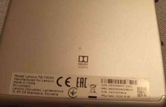 Планшет: Lenovo TB 7305X ,с функцией звонков, экран 10/17см. Киев