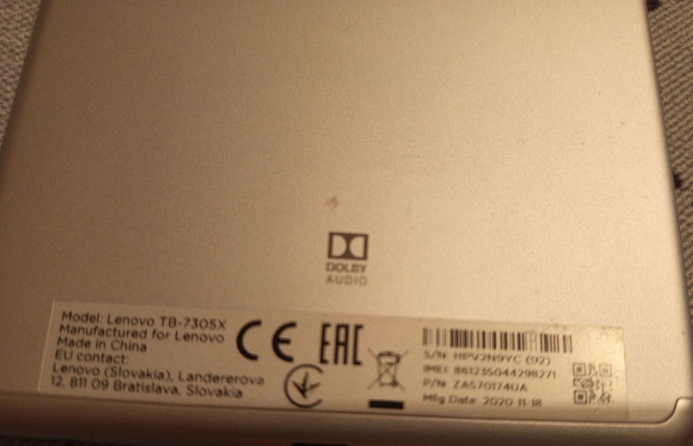 Планшет: Lenovo TB 7305X ,с функцией звонков, экран 10/17см. Киев - изображение 1