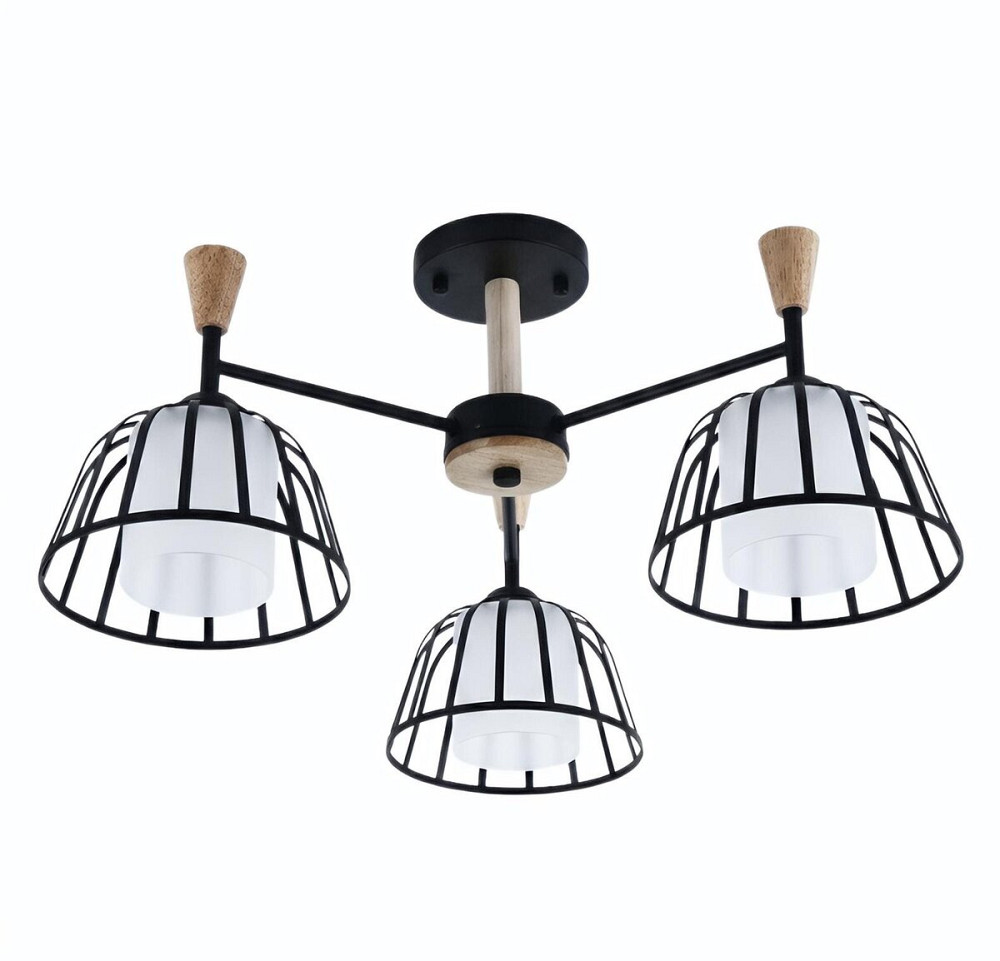 Люстра стельова на 3 плафони VALESO XL25021-3 для вітальні та спальні Чорний XL25021-3 Коломыя - изображение 3