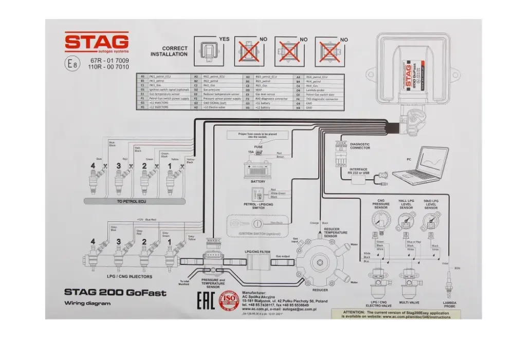 Электроника ГБО 4 цил. Stag 200 GoFast v10 LED-200 без ДТР (разъемы Valtek) Винница - изображение 4