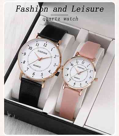 Подарочный набор для мужчин и женщин: 2 парные часы, - диам. 4см, длин 24см, шир. рем. 1,8 см Киев