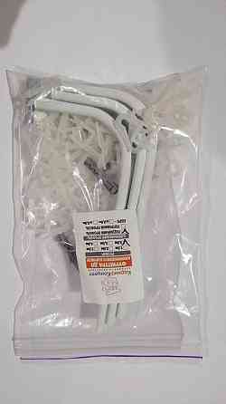 Алюминиевый карниз для штор БР-11 двухрядный Мрамор Беж Бровары