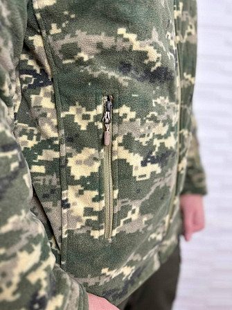 Мужская флисовая кофта Flas Polar с велкро под шевроны и патчи Пиксель, XL Винница - изображение 5