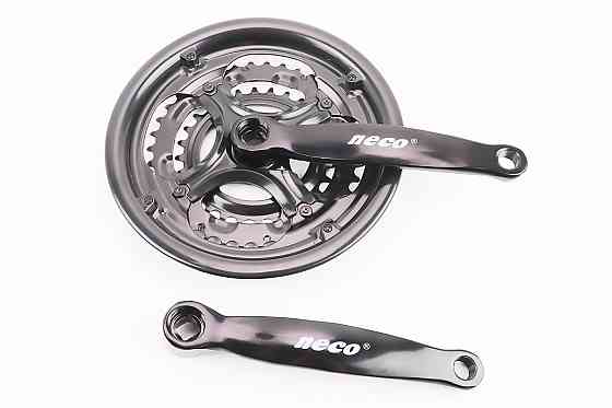 Шатуни "квадрат" 170мм, 48.38.28T MTB, чорні NSS-3001 Киев