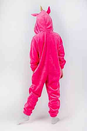 Дитяча піжама-кигурумі дитячий і підлітковий Єдиноріг, рожевий, домашня піжама топ Київ