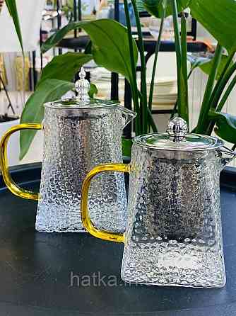 Чайник заварювальний Olens "Крижана Гіза" 550 мл скляний для дому та ресторану Київ