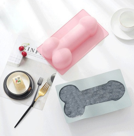 Молд силиконовый Мужской орган 165 на 272 мм розовый Киев - изображение 4