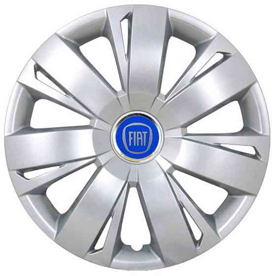 Автомобільні модельні ковпаки R16 Fiat (синій) 411 4шт, SJS, сріблясті Вінниця