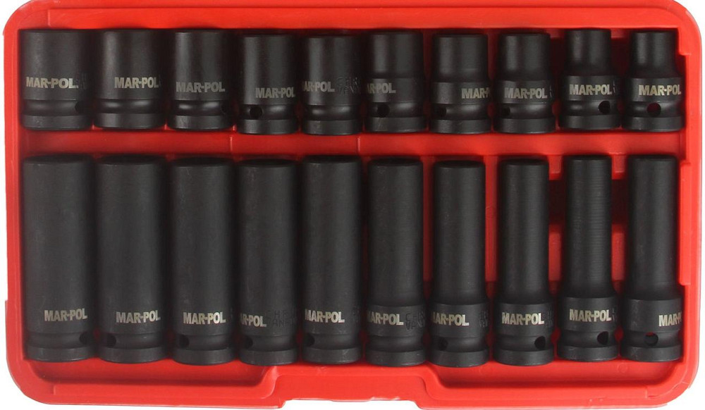 Набор ударных торцевых головок 1//2