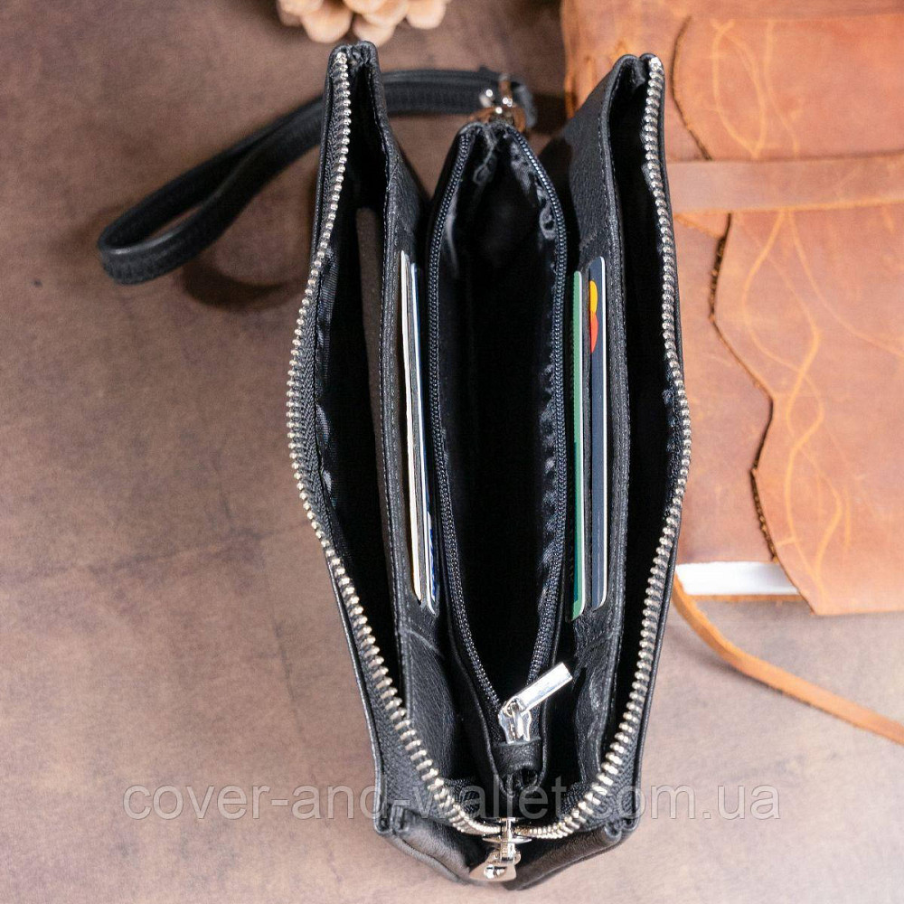 Просторий чоловічий гаманець-клатч з натуральної шкіри ST 008 Leather Київ - фото 6