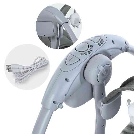 Убаюкивающий центр-шезлонг  6599, 5-ти точечные ремни безопасности Винница