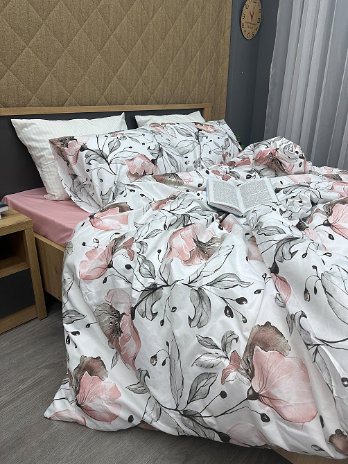 Комплект постельного белья, Decorator Dusty Blossom Полуторный 145х215 с цветочным принтом (88-004) Киев - изображение 5