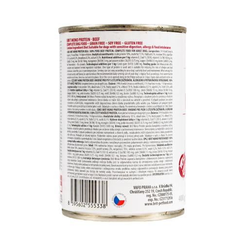 Корм вологий Brit Mono Protein Beef для собак з яловичиною 400 г Киев - изображение 3