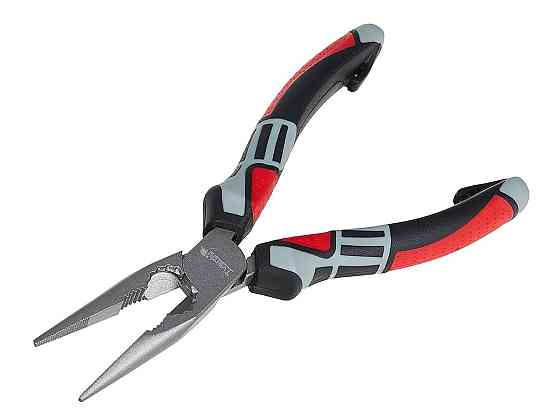 Плоскогубці видовжені закруглені "Tvardy"  160 мм з хром-ванадієвої сталі твердістю 62-64 HRC Киев