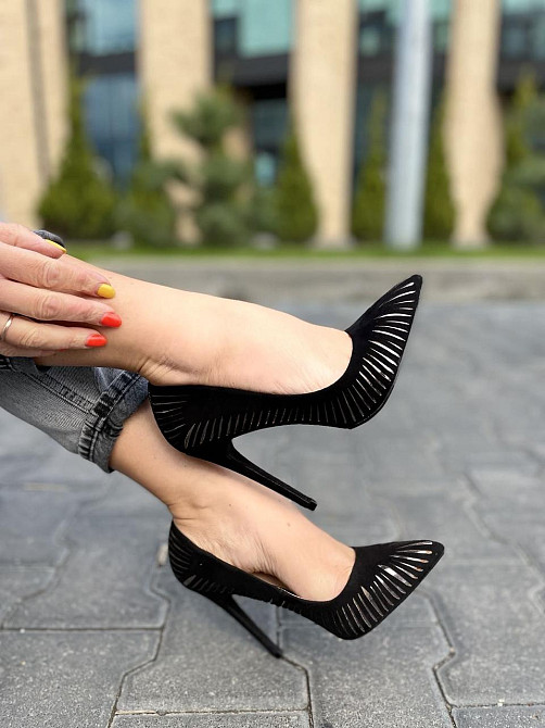 Seastar Туфлі жіночі SEASTAR чорні еко-замша 37р.-24см. 38р.-24.5см. 39р.-25см. (LE016P 1922) Коломыя - изображение 3