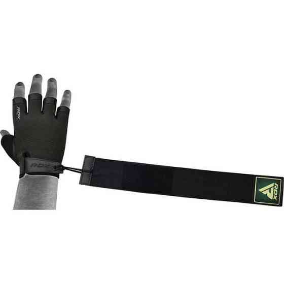 Рукавички для фітнесу RDX T2 Half Army Green PLUS-L Кам'янське