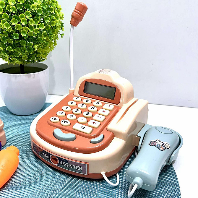 Касовий апарат Xie Toys з мікрофоном/сканером та продуктами (6761A) Чернігів - фото 8