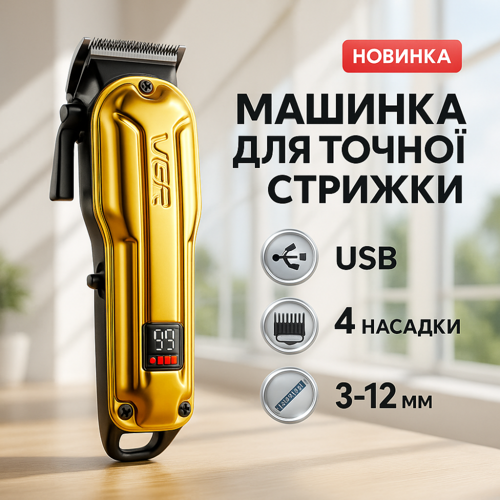 Классная машинка для стрижки волос VGR V-138, Машинка для стрижки волос с хорошим дизайном LA-52 Львов - изображение 20