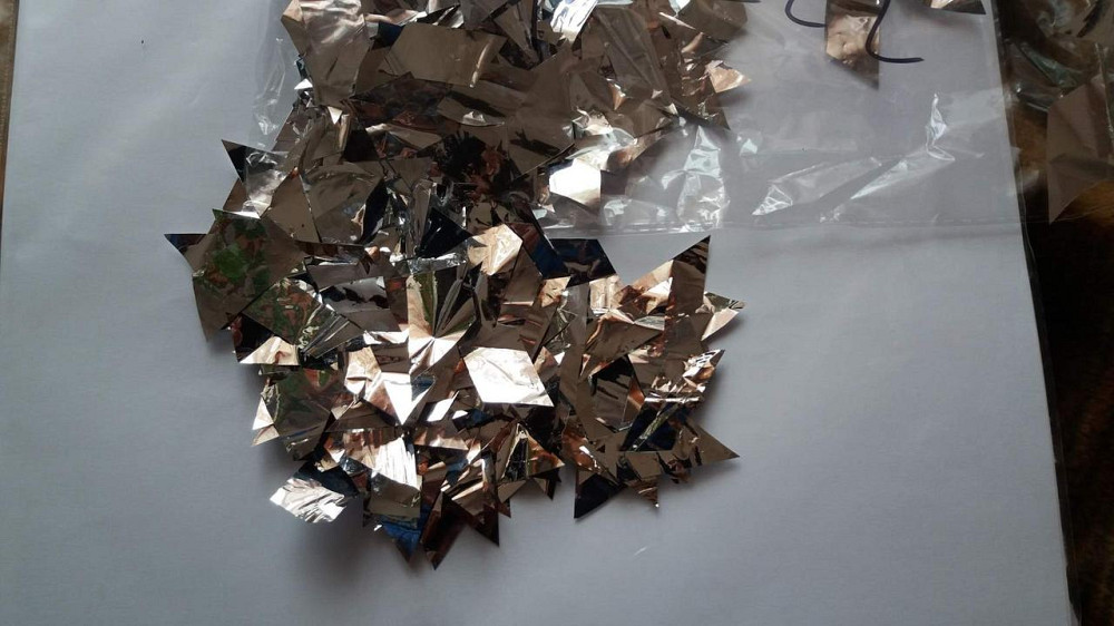 Конфетти из фольги 10 г серебристый Киев - изображение 3