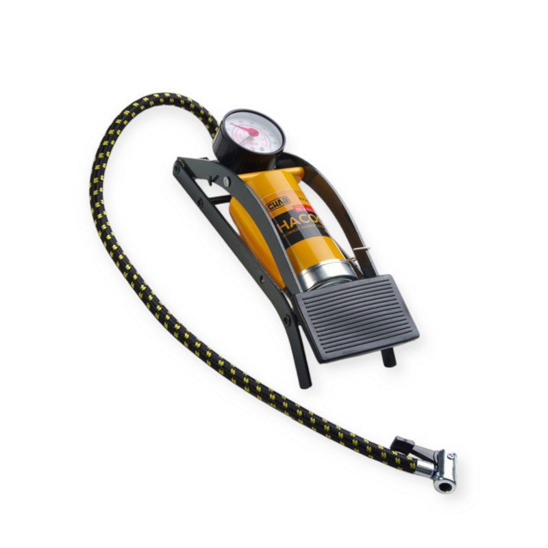 Насос ножний 1 циліндр метал. з маном. 7 атм (55х100) Мукачево - фото 1