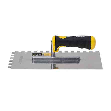 Гладилка нержавеющая штукатурная Profi 280×130мм c зубом 10×10мм SIGMA (8327541) Киев