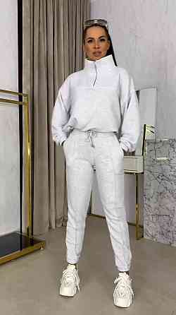 Женский плюшевый прогулочный костюм двойка из велюра Меланж, 46/48 Одесса