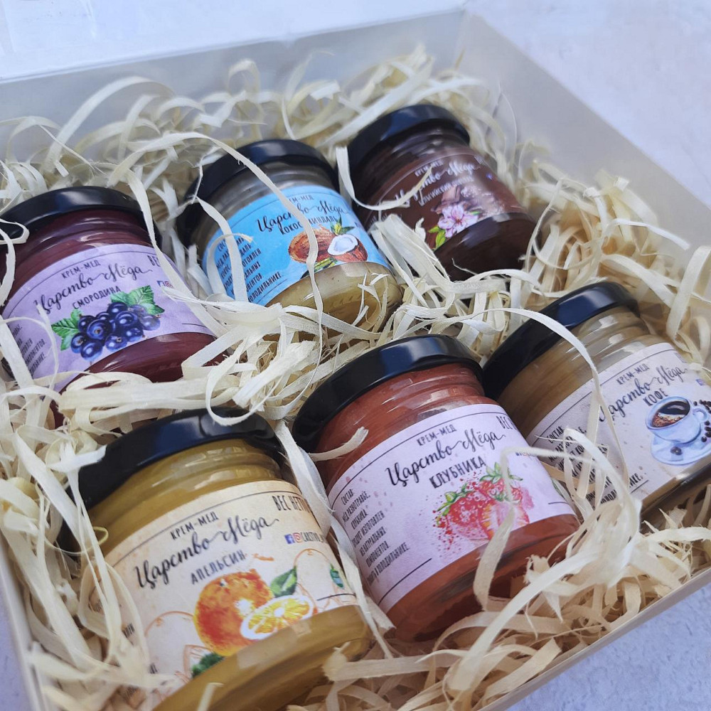 Солодкий дегустаційний подарунок з крем медом №25, 6 шт. по 50 грамів Одеса - фото 4