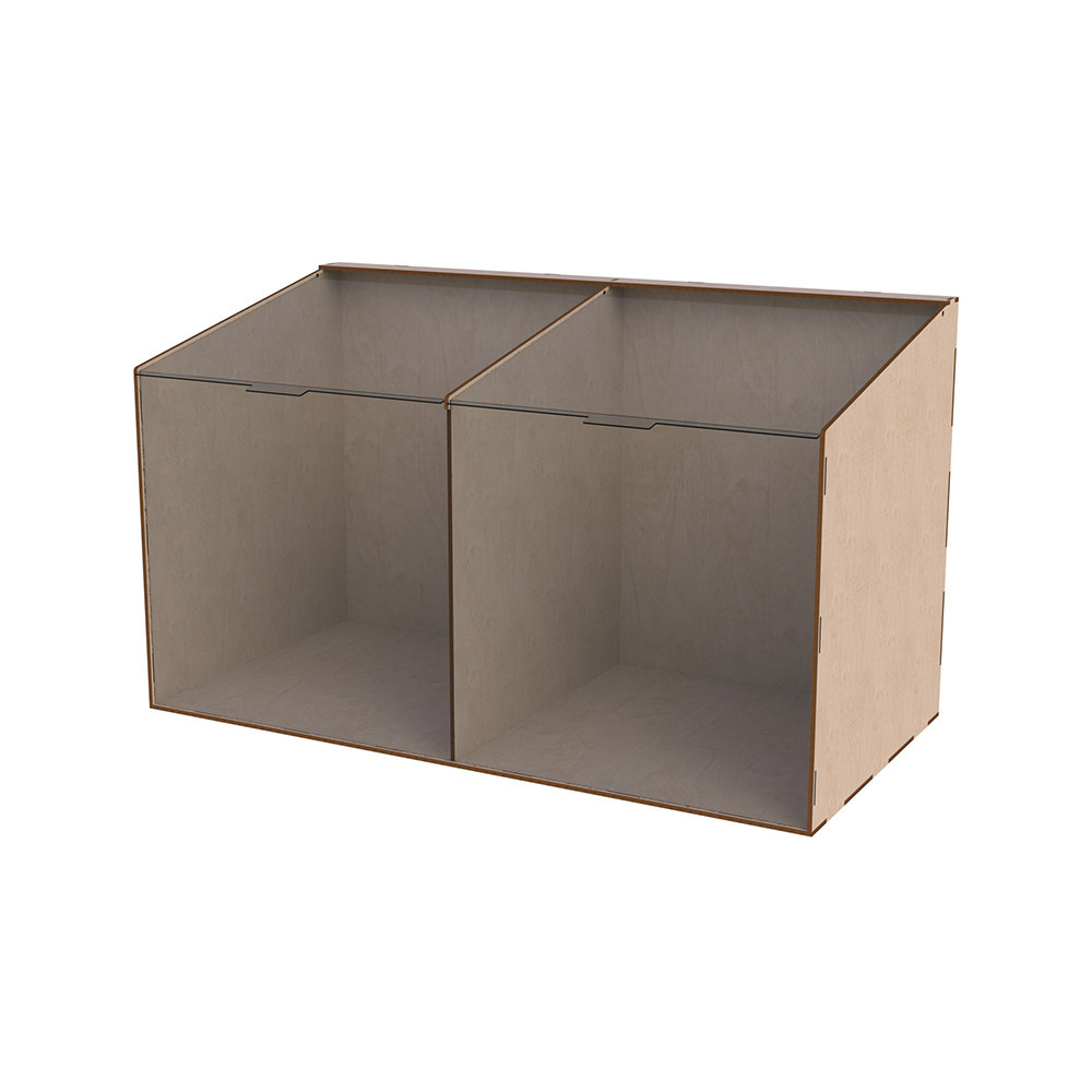 Диспенсер EKOSTAR для конфет, снеков, орехов, крупы на 2 ячейки Киев - изображение 2