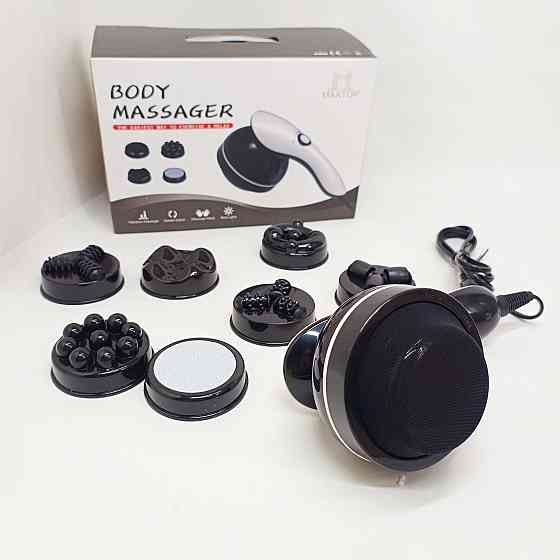 Профессиональный массажер для мышц, Массажер ударный для спины Ударный тела с насадками WB-83 Львов