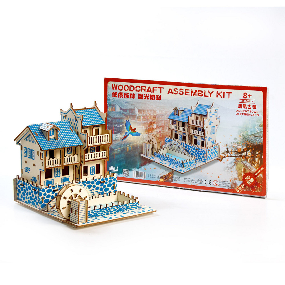 Деревянные 3D  пазлы . Трехмерный конструктор-головоломка  18.2 см * 22 см * 17.9 см Каменец-Подольский - изображение 1