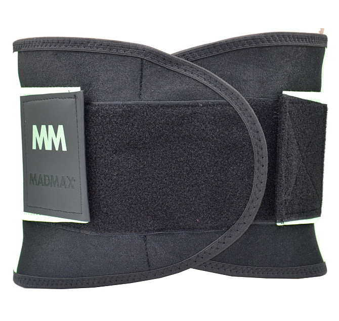 Пояс компресійний MadMax MFA-277 Slimming belt Black/neon green M Каменское - изображение 7